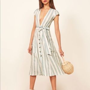 Reformation Bayu dress (Baltic)